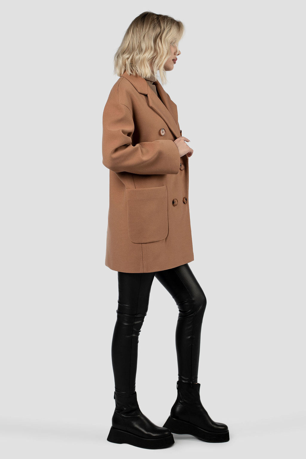 01-12018 Пальто женское демисезонное - El podio фото 4