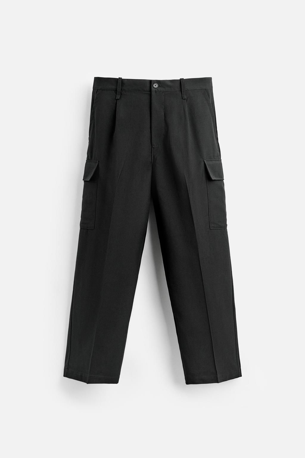 PLEATED CARGO TROUSERS - Zara фото 7