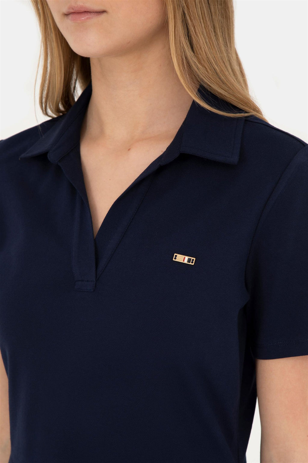 Женское темно-синее трикотажное платье - U.s. polo assn фото 7