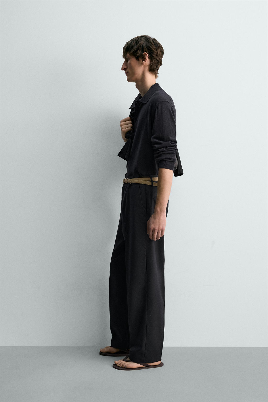 POLO PUNTO ALGOD?N - LINO LIMITED EDITION / Marino - Zara фото 4