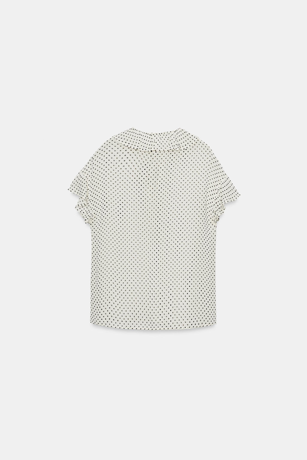 BLUSA LAZADAS LUNARES ZW COLLECTION / Blanco - Zara фото 8