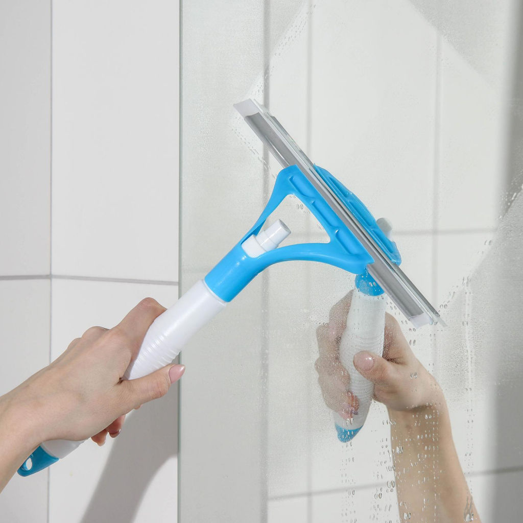 Водосгон с пульверизатором, скребок 25 см., ручка 30*4 см. арт. 1382128