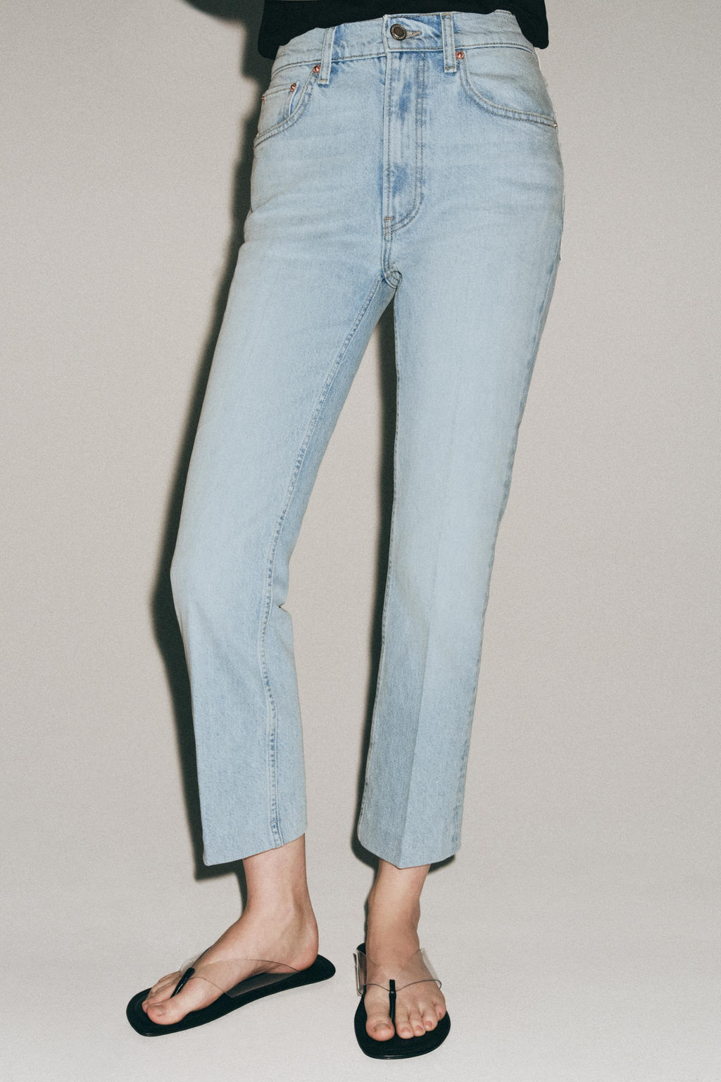 JEANS ZW COLLECTION BOOTCUT TIRO MEDIO / Azul claro - Zara фото 2