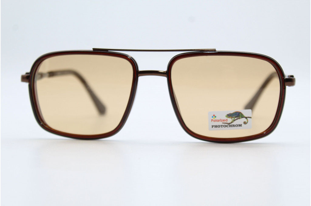 Солнцезащитные очки POMILED (Polarized) (хамелеон,пластик) 08805 63-18-134 С10-52 с мешочком