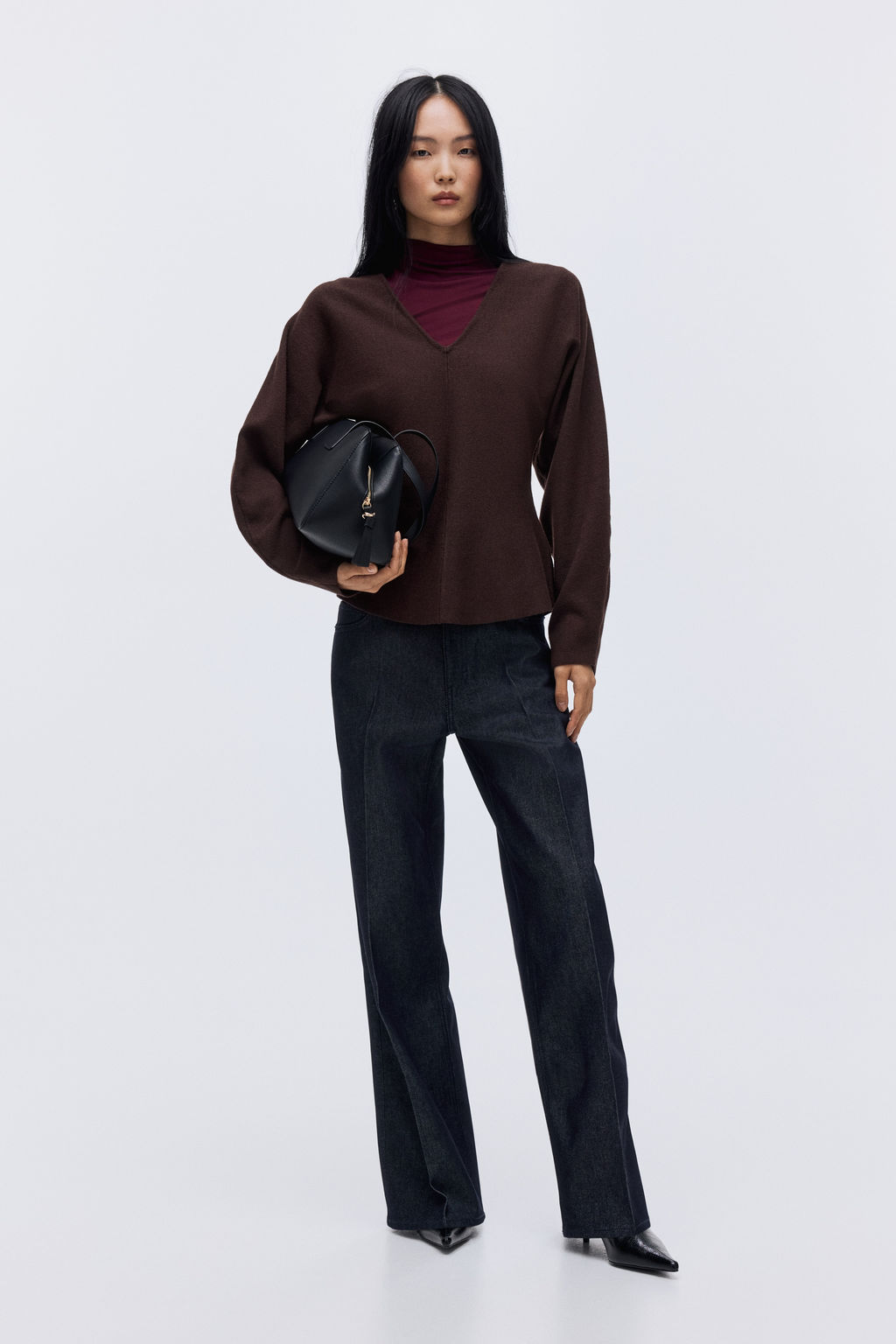Top de punto con escote en V - H&m фото 10