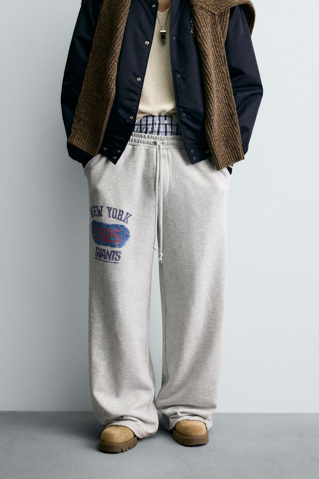 WIDE-LEG JOGGING BOTTOMS NFL NEW YORK GIANTS - Zara фото 2
