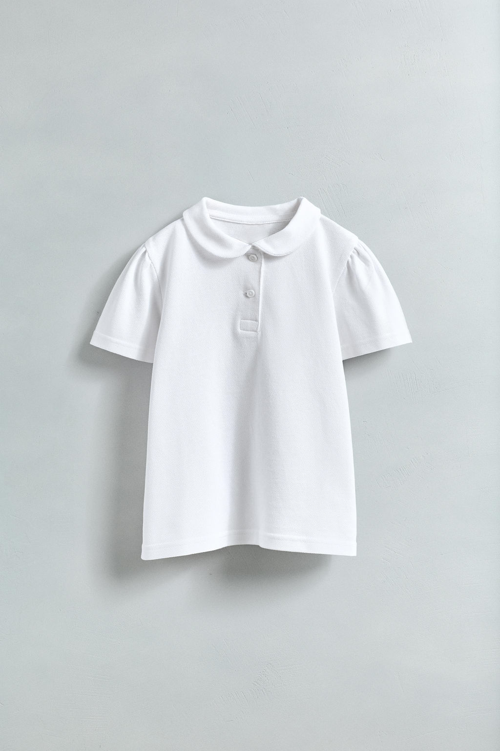 PIQU_ POLO SHIRT WITH PETER PAN COLLAR - Zara фото 4