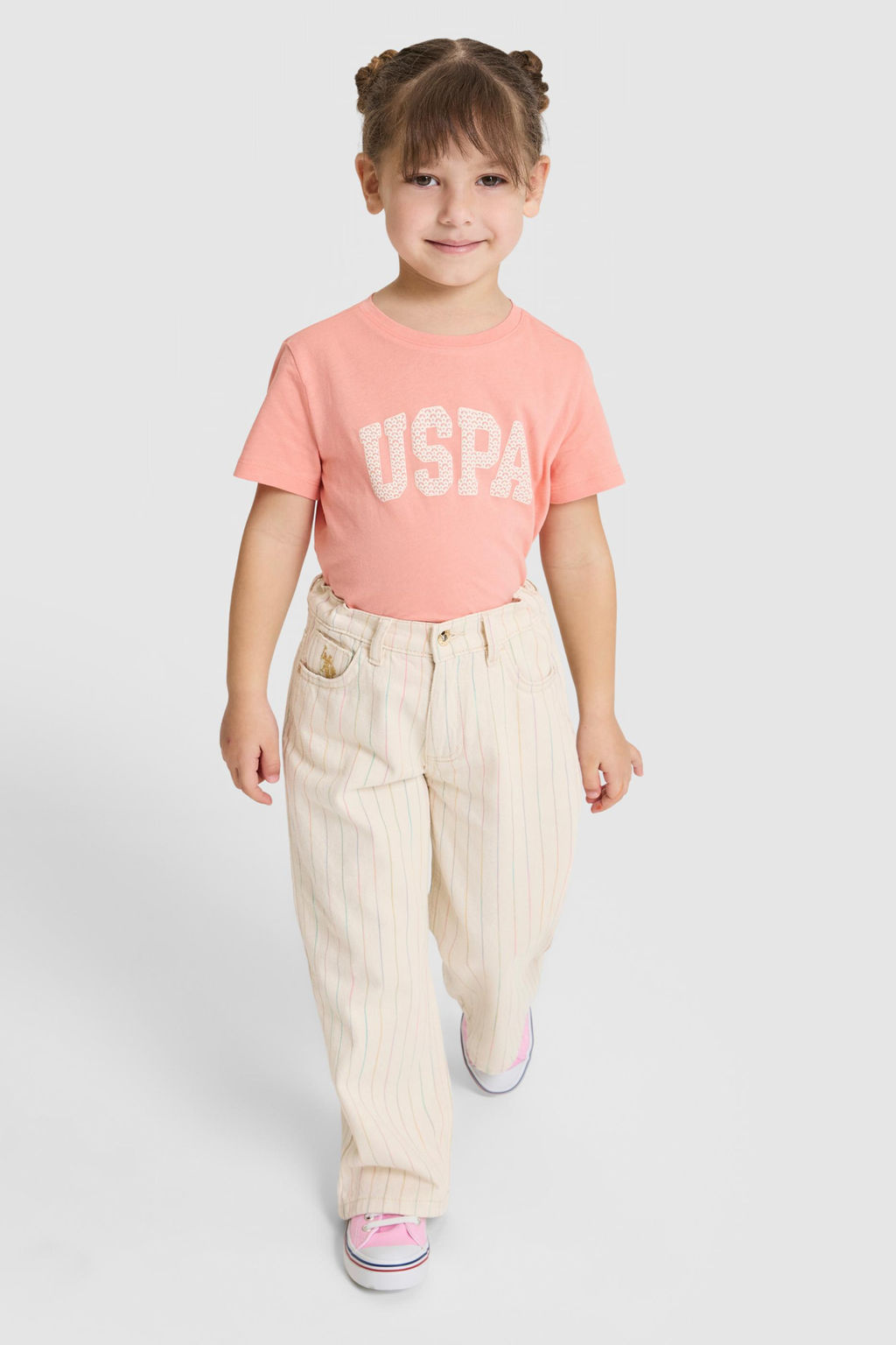 K_z _ocuk Somon Fit Bisiklet Yaka Basic Ti__rt - U.s. polo assn фото 4