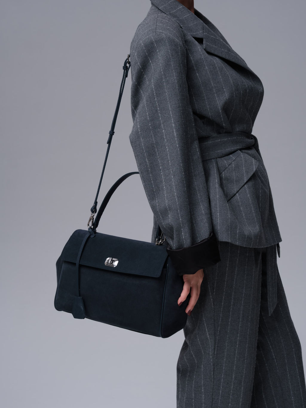 Замшевая сумка Nadi DBR 31356 синий  фото 5