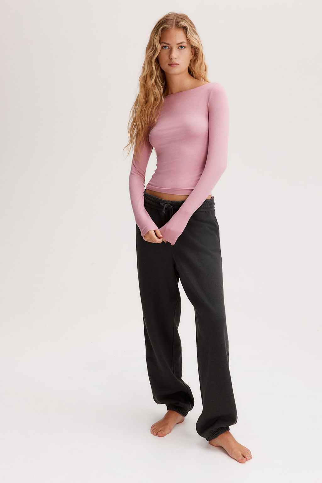 2-pack ribbed boat-neck tops - H&m фото 2