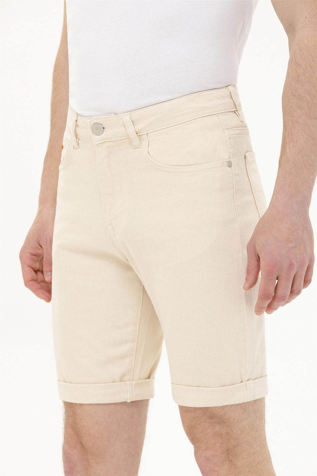 U. S. Polo Assn Мужские бежевые джинсовые шорты - U.s. polo assn фото 13