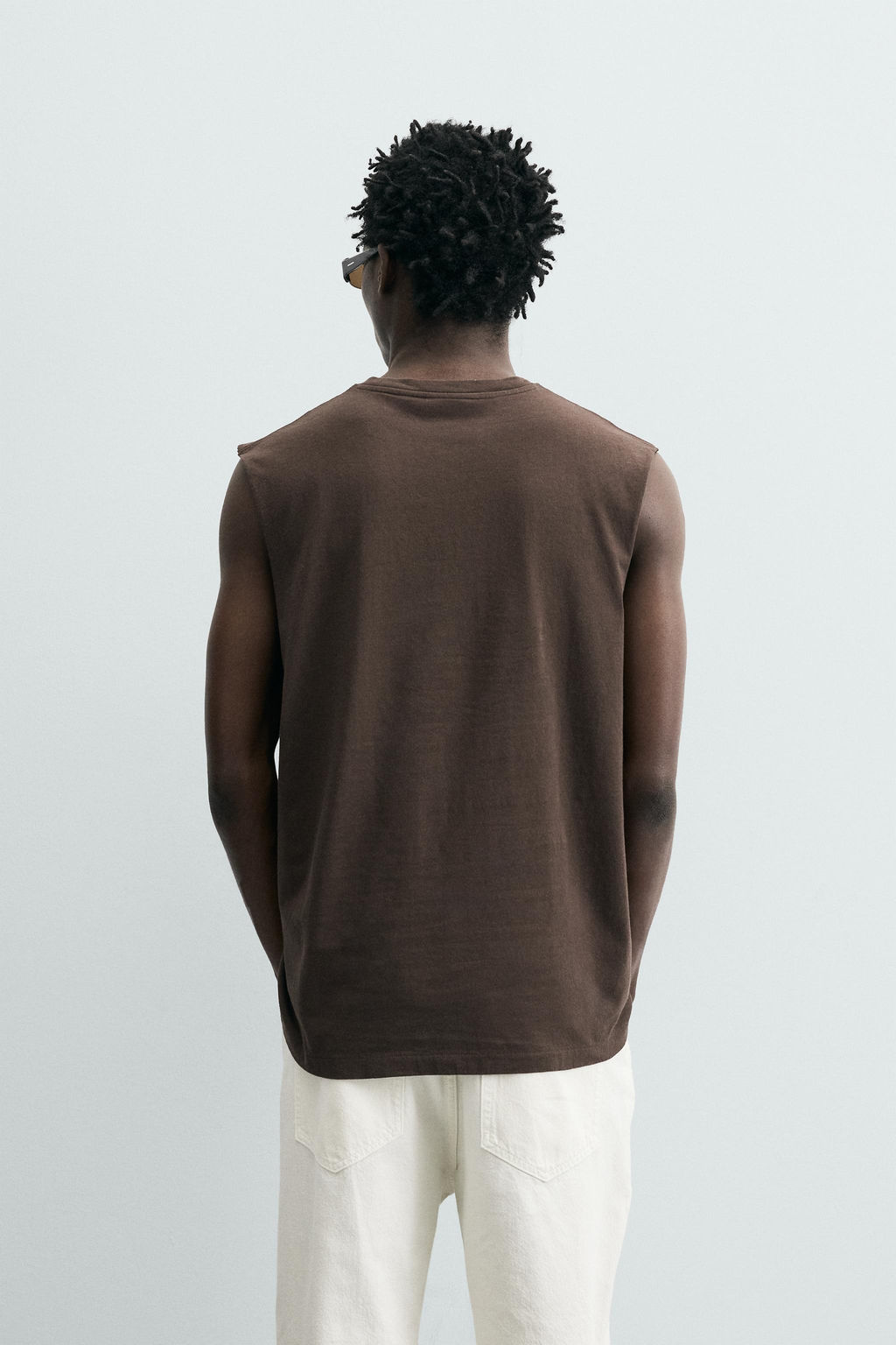 CAMISETA TANK LIGHTWEIGHT RELAXED FIT / Marr?n - Zara фото 3