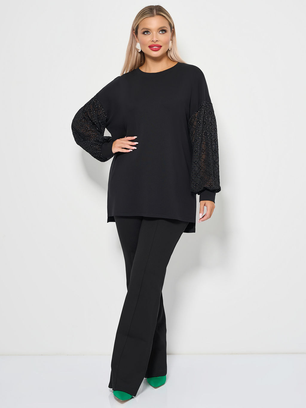 Джемпер 0269-1с_У чёрный сапфир