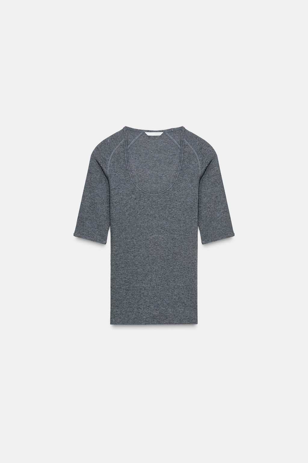 RIB RAGLAN T-SHIRT - Zara фото 5