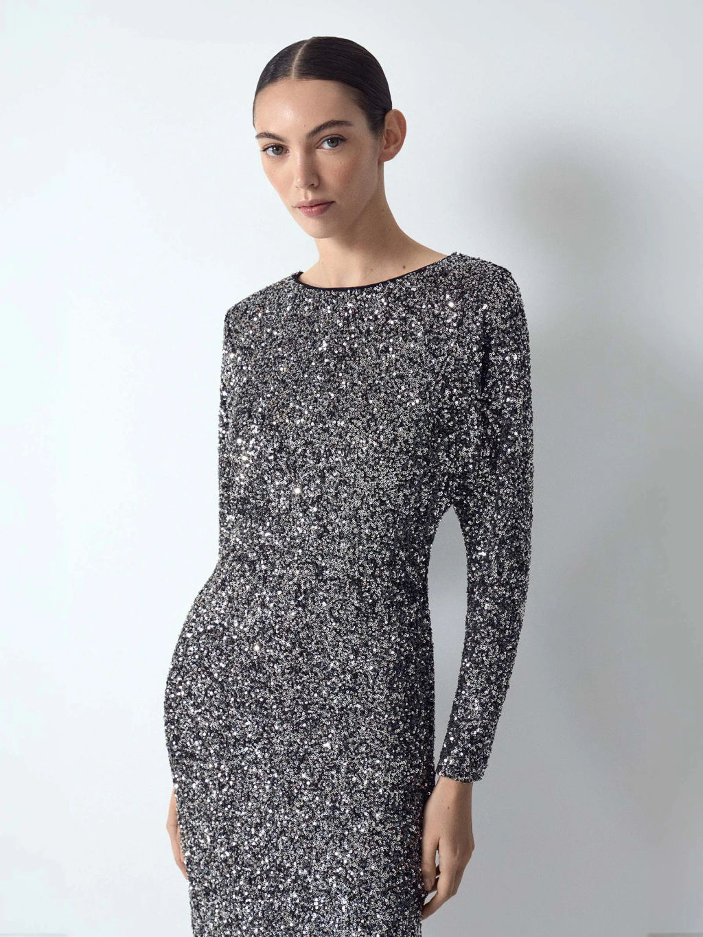 EMKA // Платье миди с пайетками  фото 3
