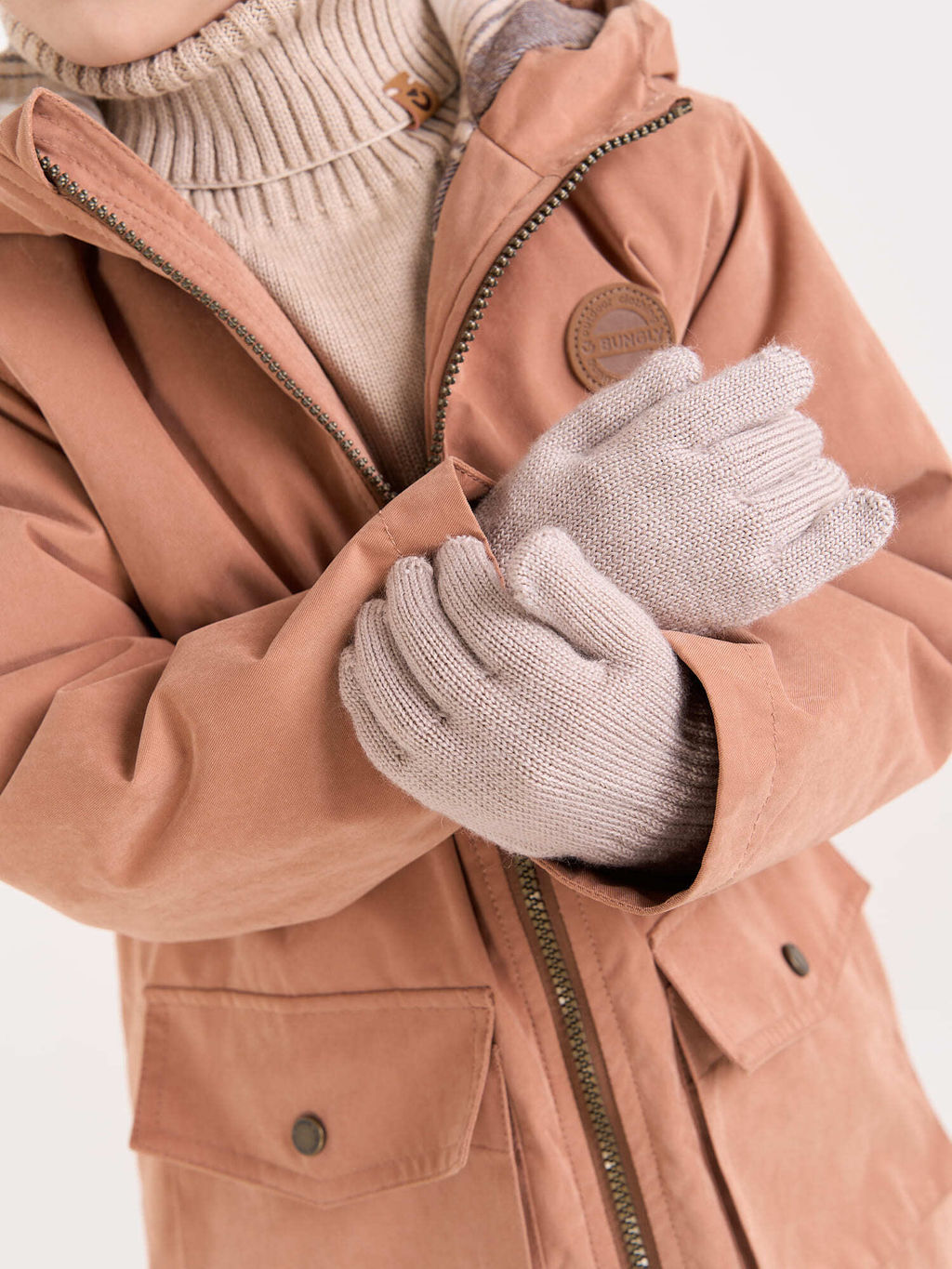 Перчатки вязаные Нюд - Bungly фото 2