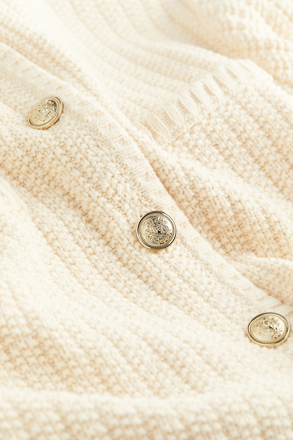 Cardigan corto en punto con textura - H&m фото 9