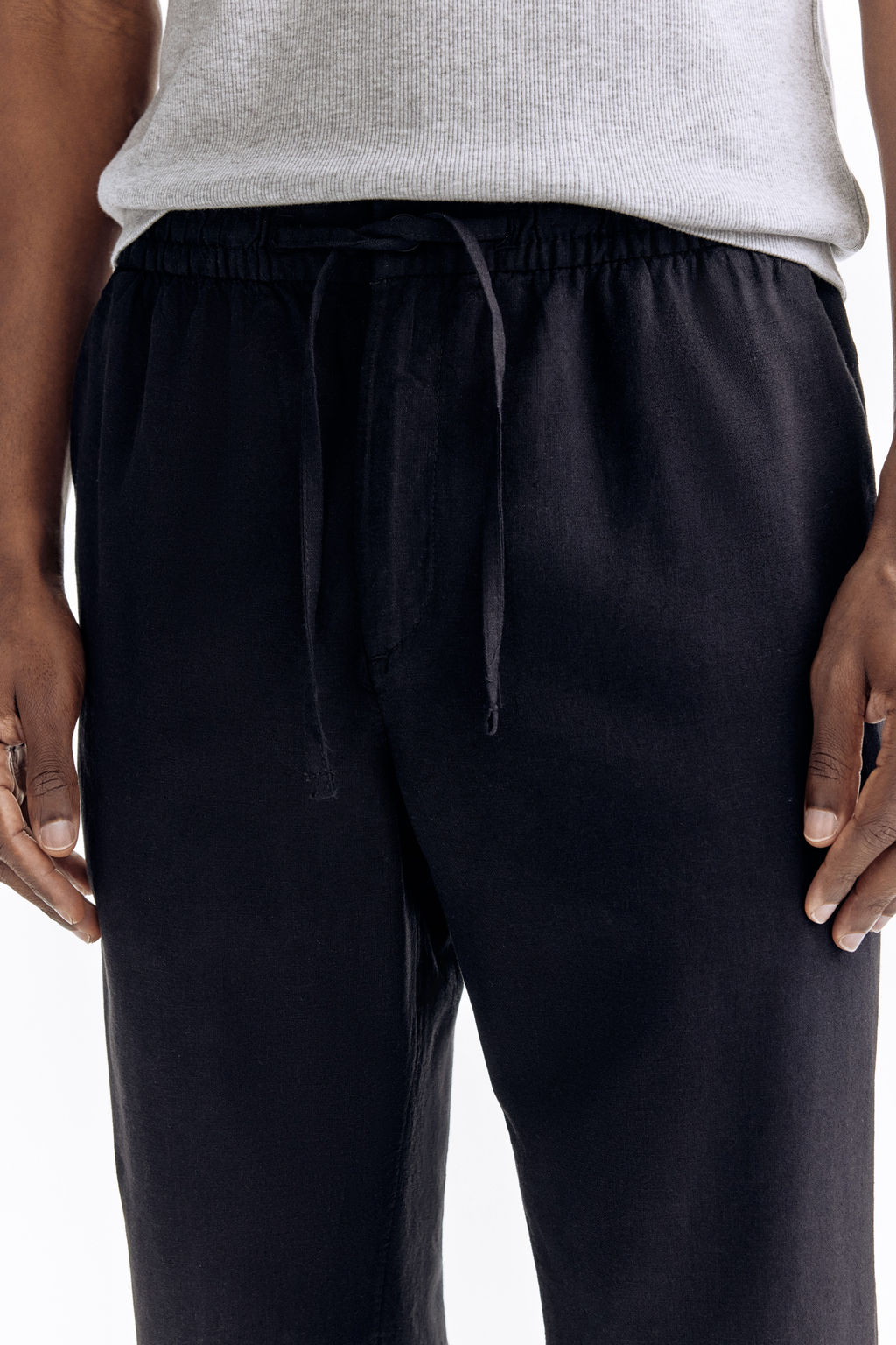 Pantal?n en mezcla de lino Regular Fit - H&m фото 12