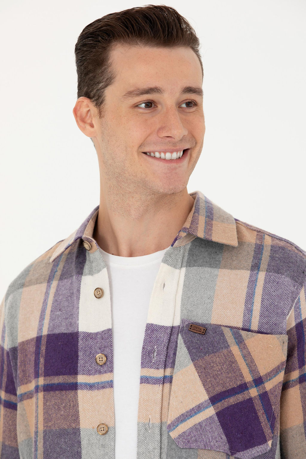 U. S. Polo Assn Мужская рубашка Lumberjack светло-коричневого цвета - U.s. polo assn фото 16