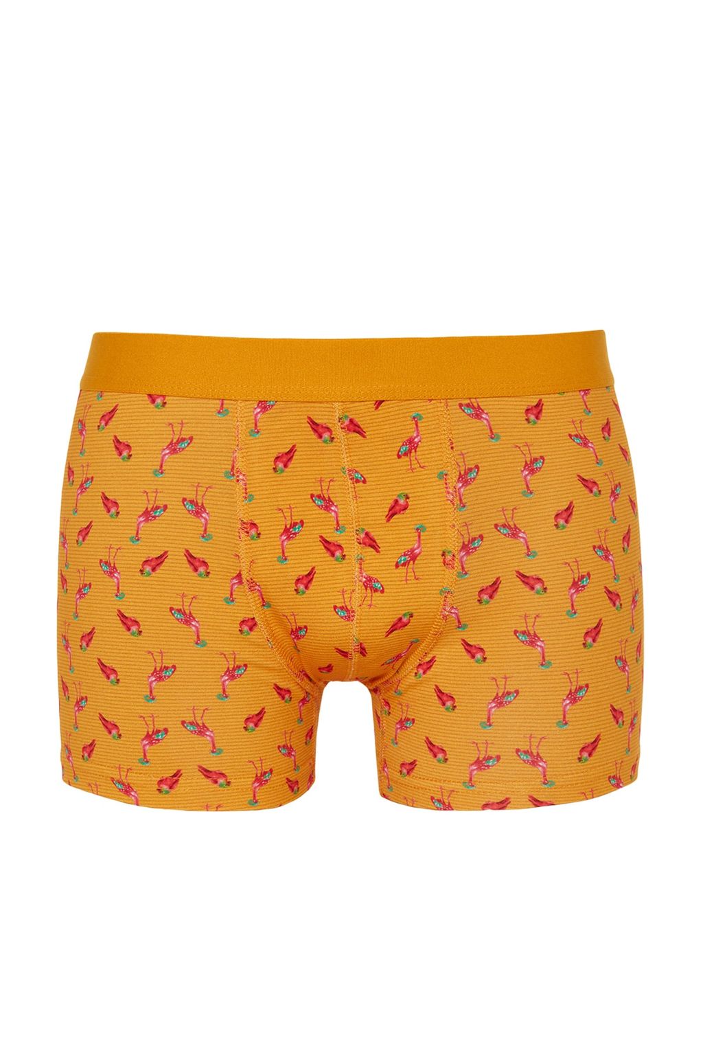 TRENDYOL MAN Cok Renkli 3lu Tropikal Desenli-Duz Paket Pamuklu Boxer TMNSS23BX00009 - Trendyolmilla фото 4