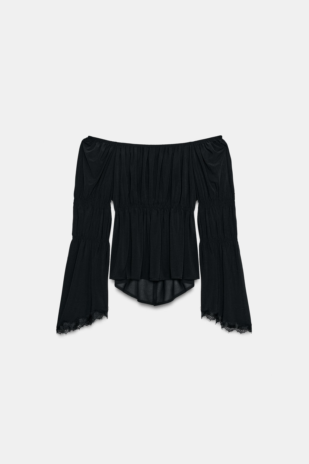 TOP COMBINADO ENCAJE / Negro
