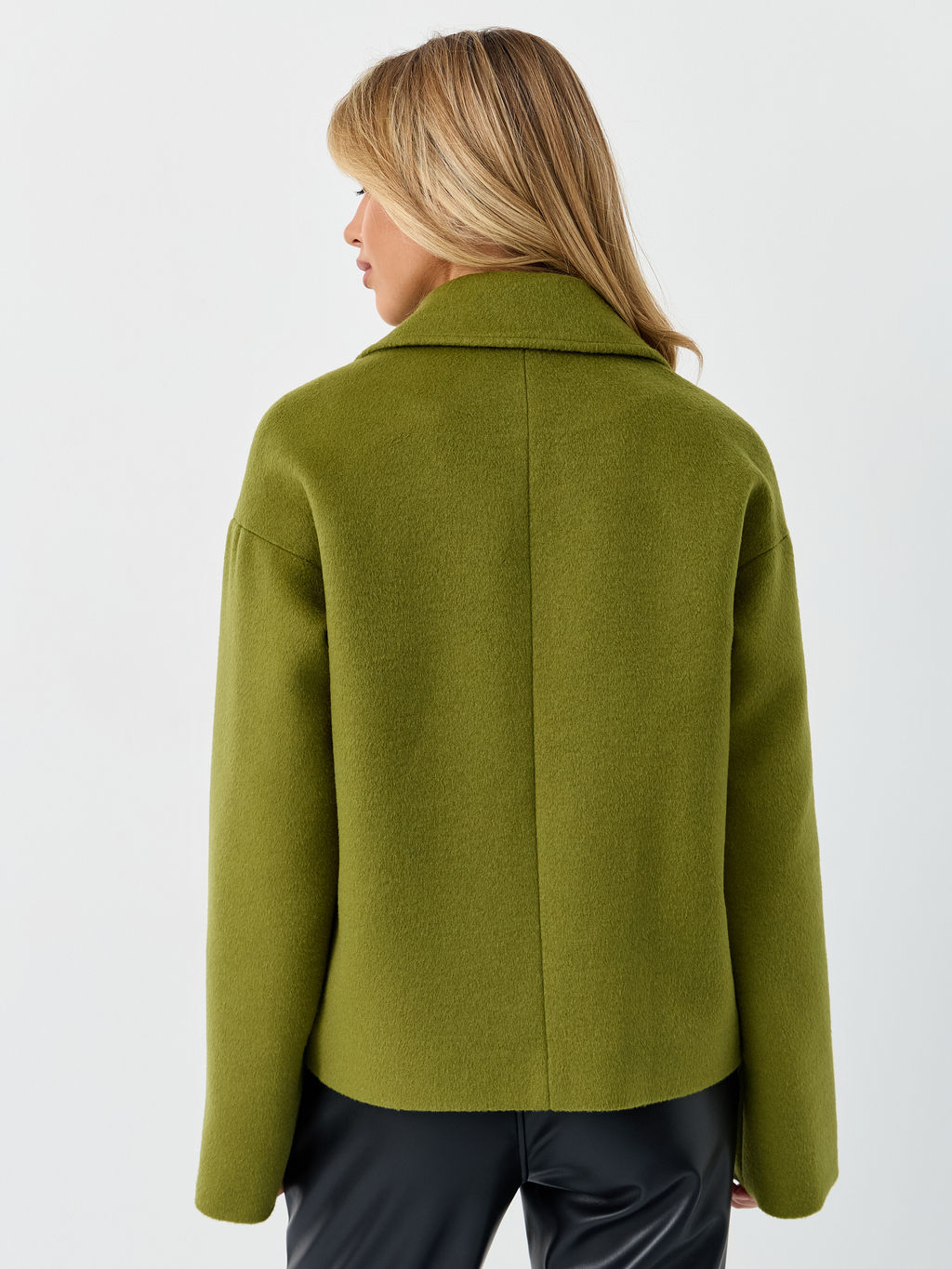 Пальто женское демисезонное 27332 (лайм ворсовый) - Kankan фото 7