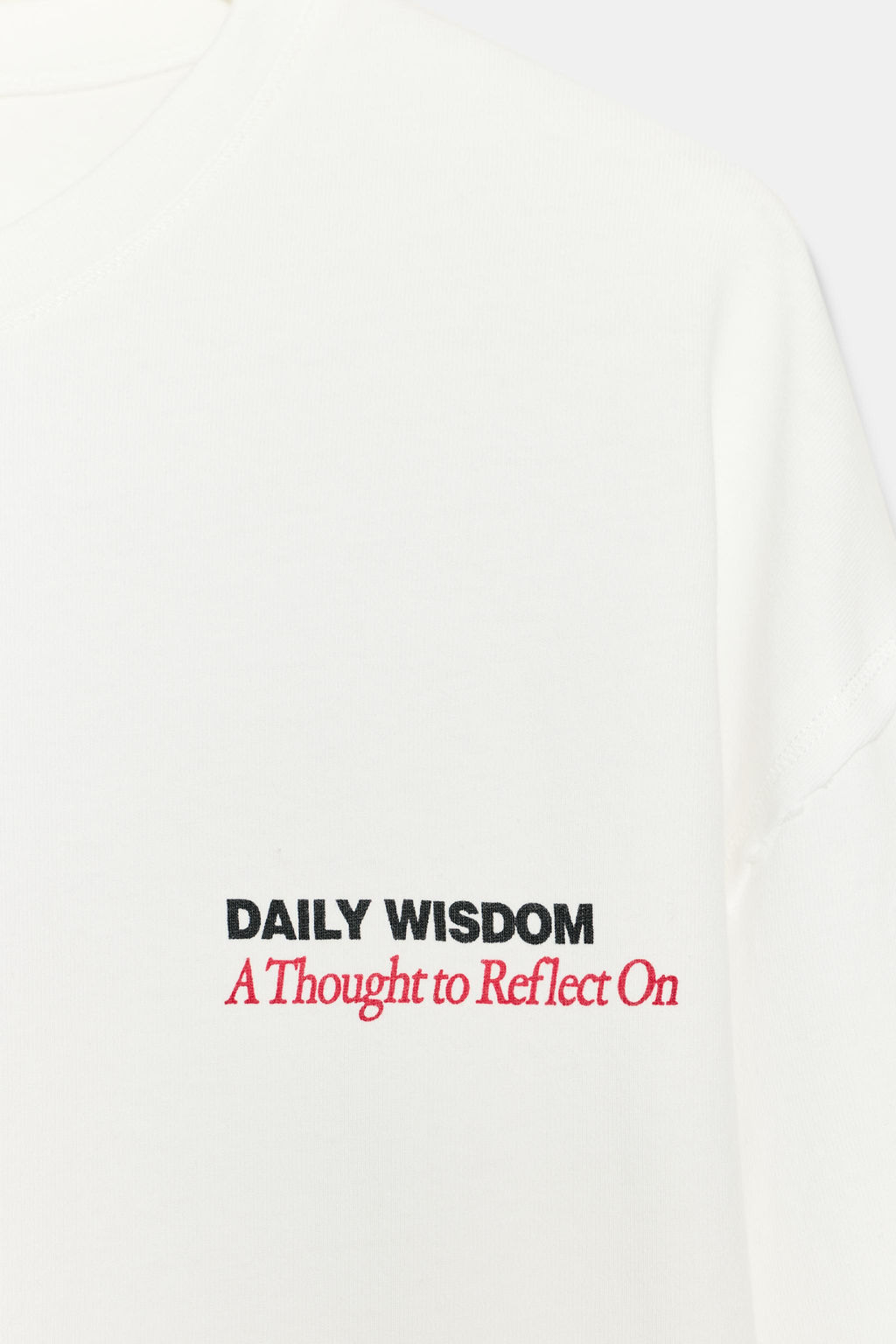 LONG SLEEVE SLOGAN T-SHIRT - Zara фото 6