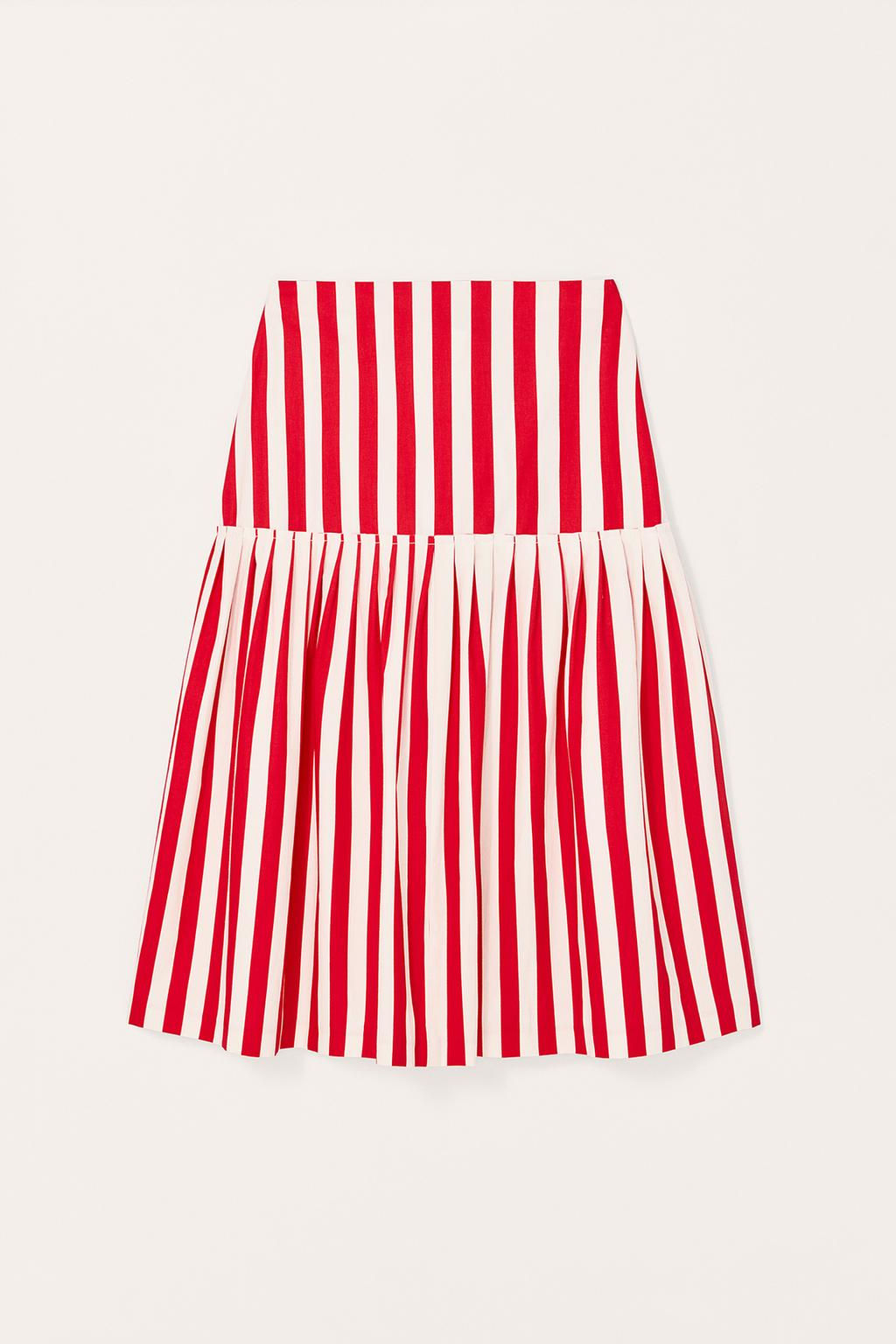 LIMITED EDITION STRIPED MIDI SKIRT - Zara фото 5