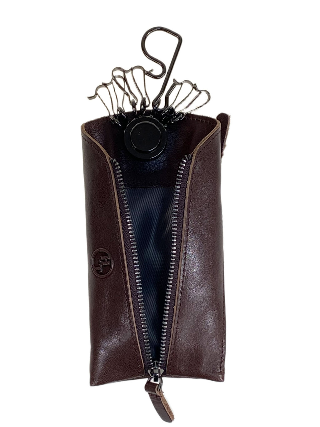 Ключница из натуральной кожи, цвет коричневый - Greta фото 2