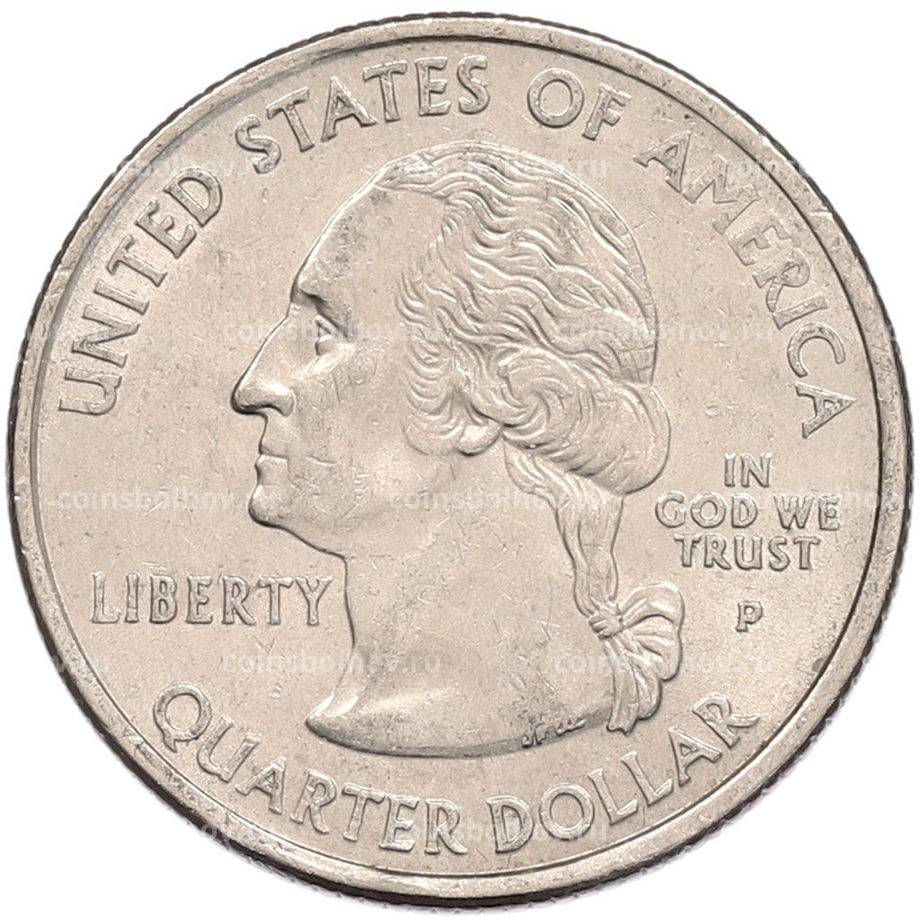 Монета 1/4 доллара (25 центов) 2006 года P США Штаты и территории  Небраска