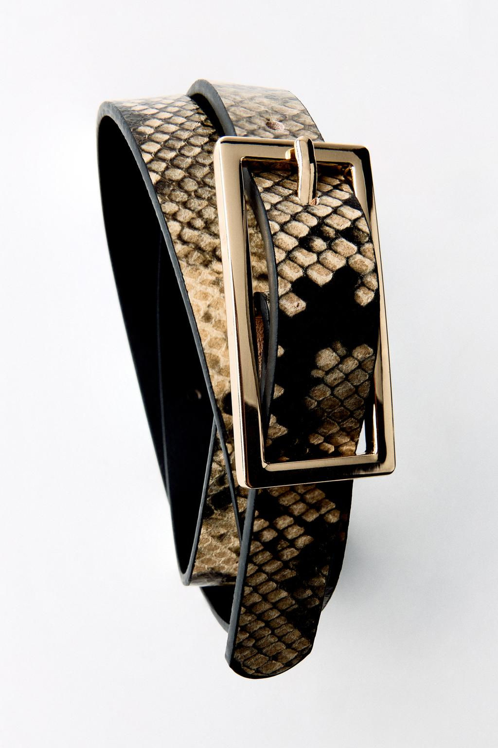 ANIMAL PRINT SLIM BELT - Zara фото 6