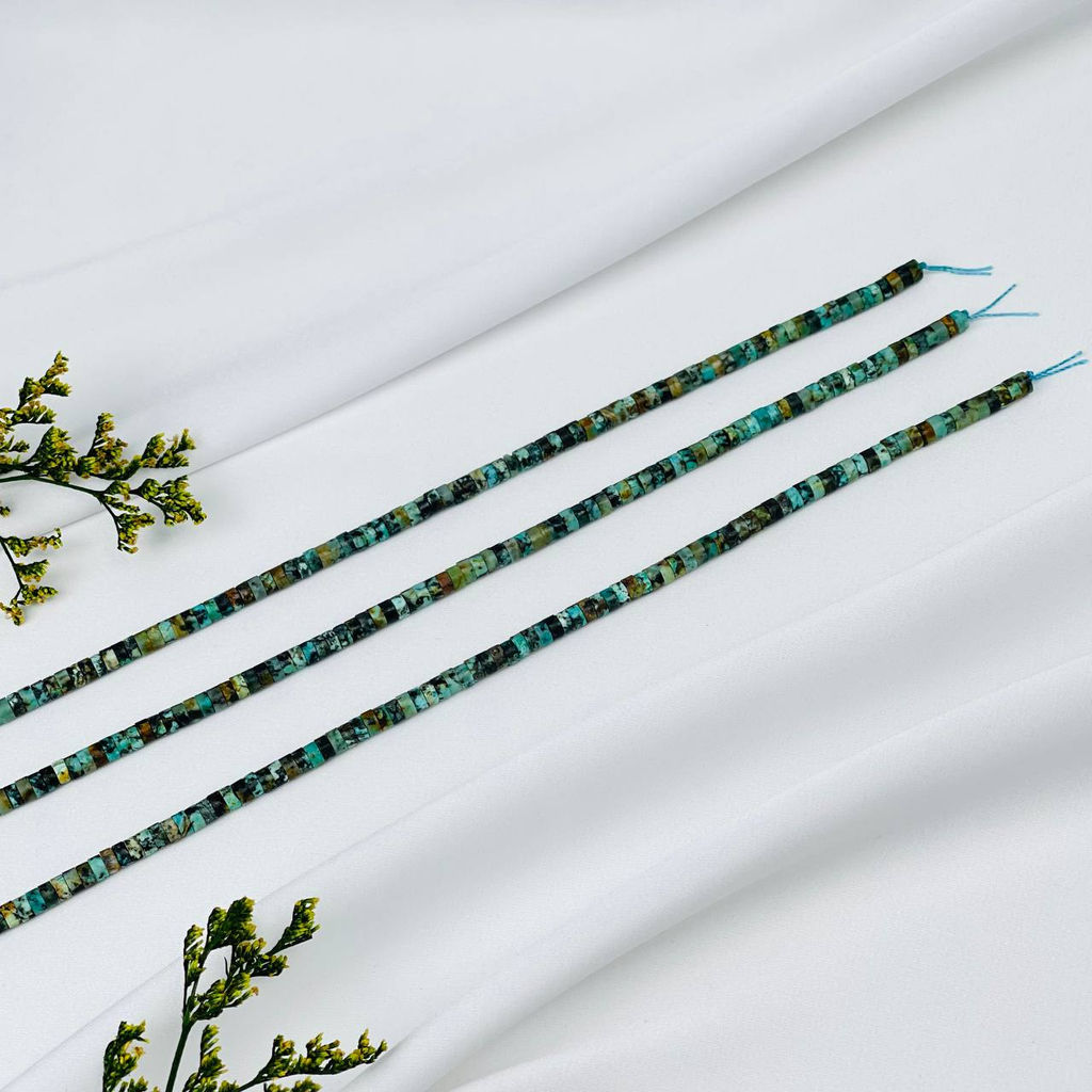 Бусины для украшений из Хризоколлы 38 см