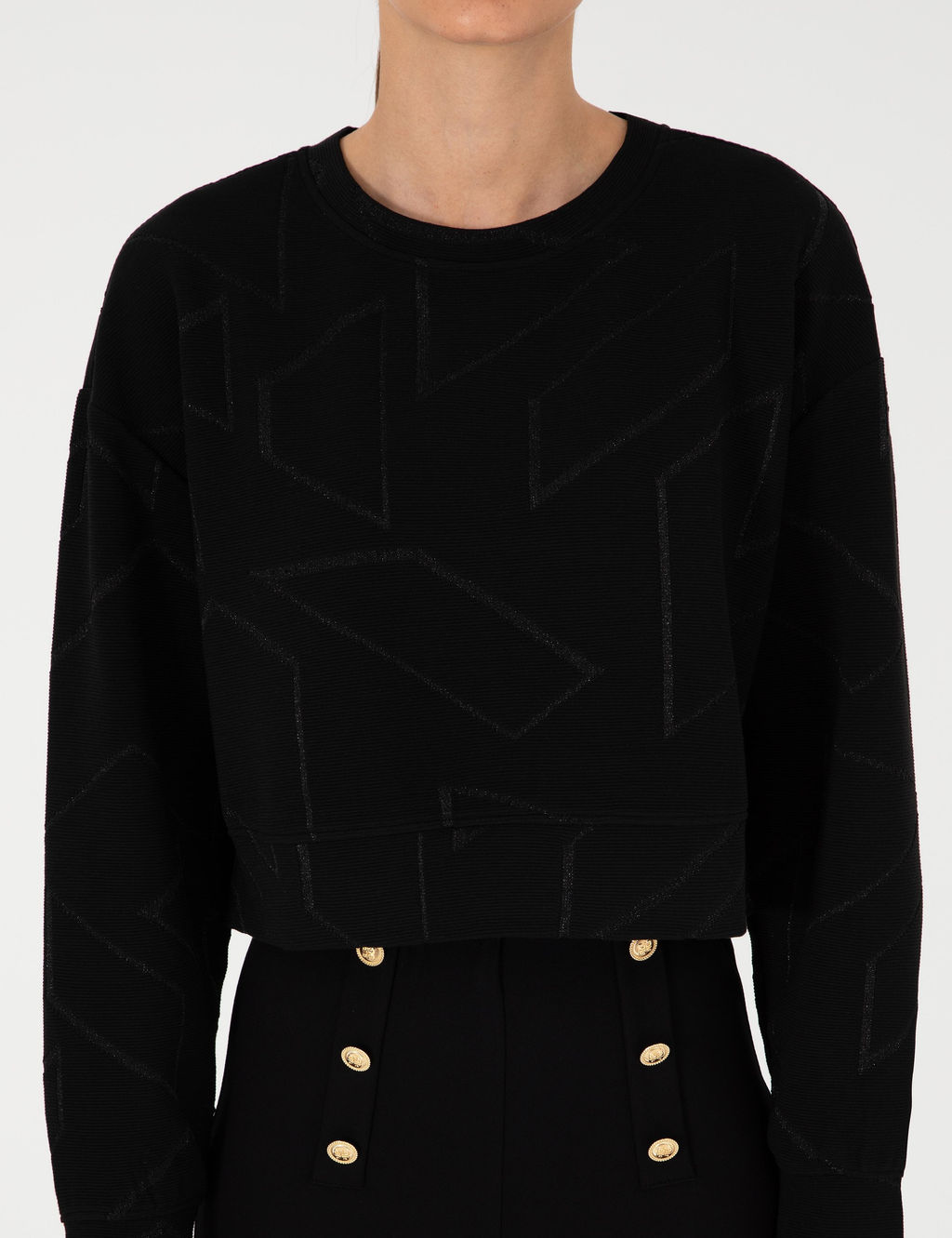 Siyah Oversize Sweatshirt - Pierre cardin фото 6