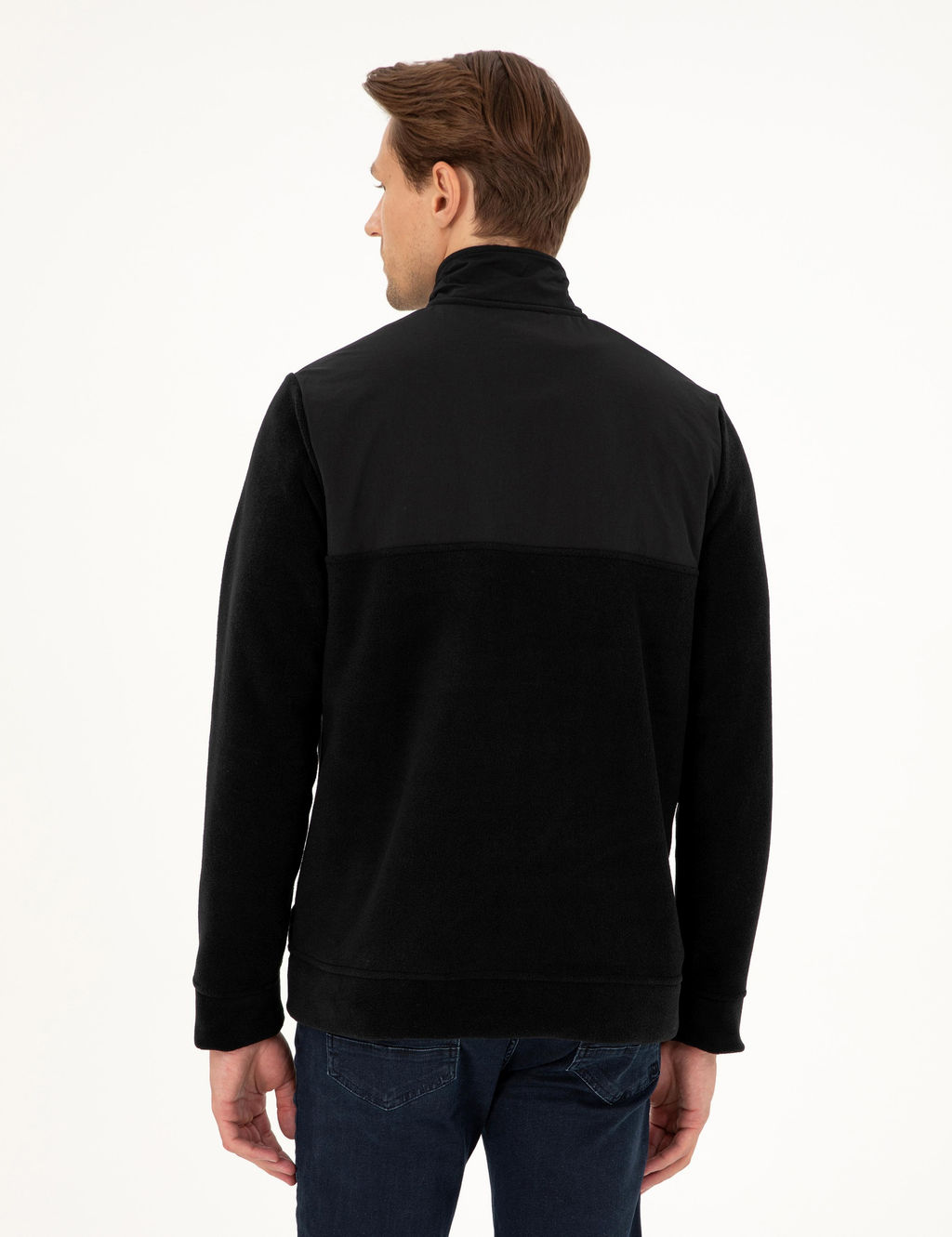 Siyah Regular Fit Sweatshirt - Pierre cardin фото 5