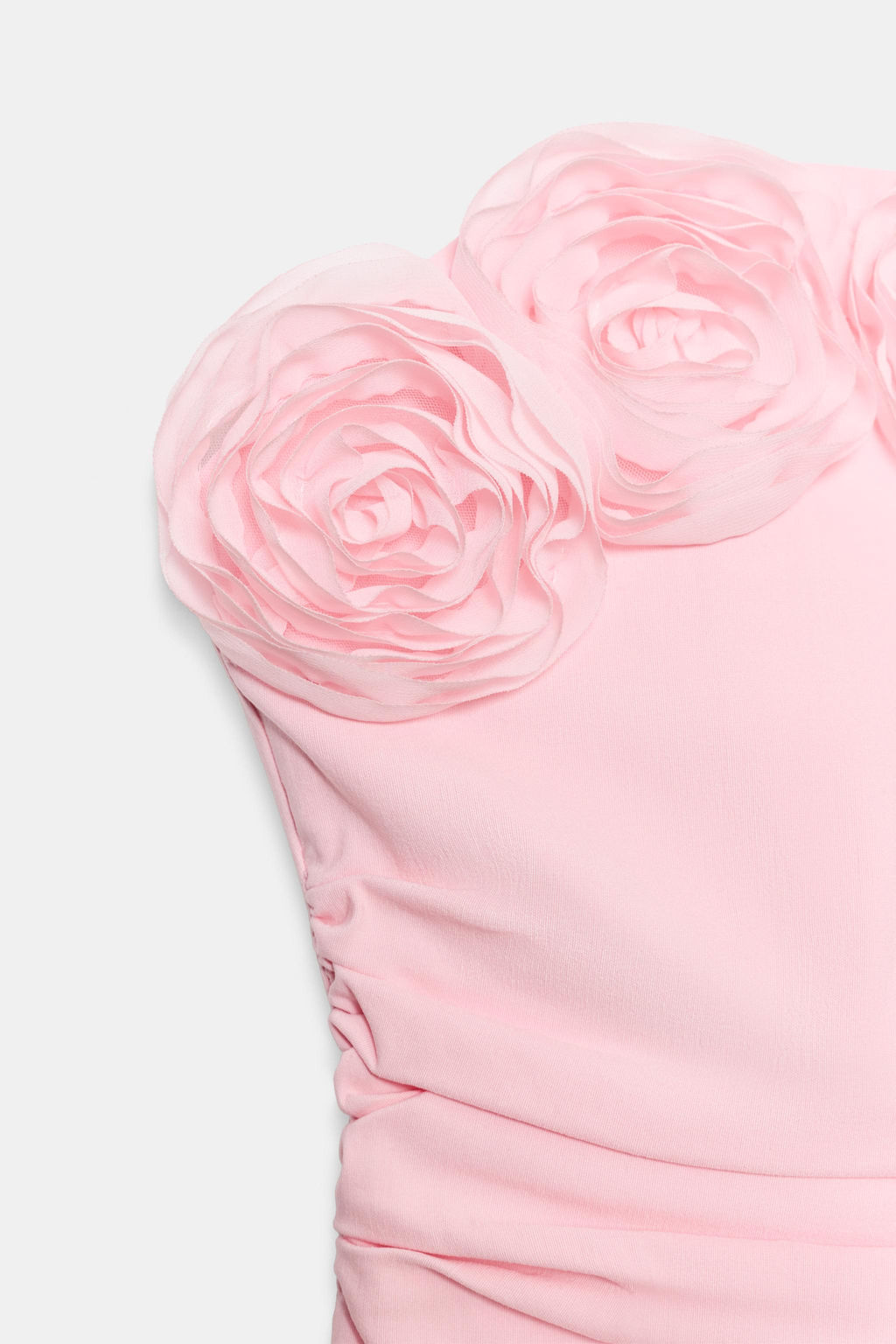 TOP CORSETERO FLORES / Rosa pastel - Zara фото 7