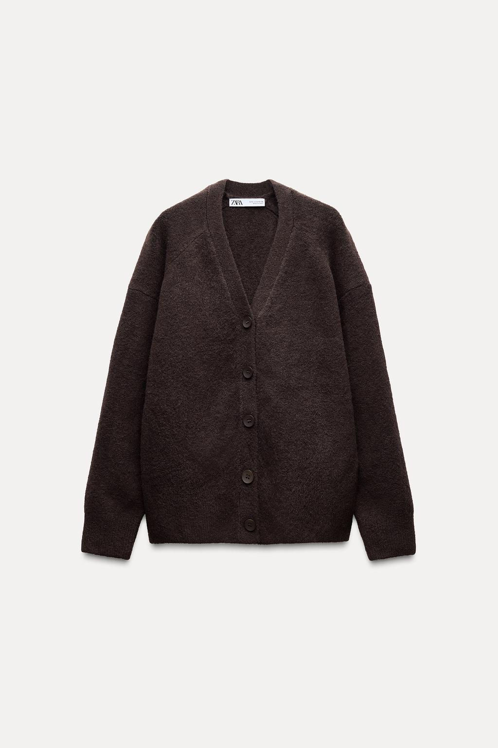 SOFT PLAIN KNIT CARDIGAN - Zara фото 6