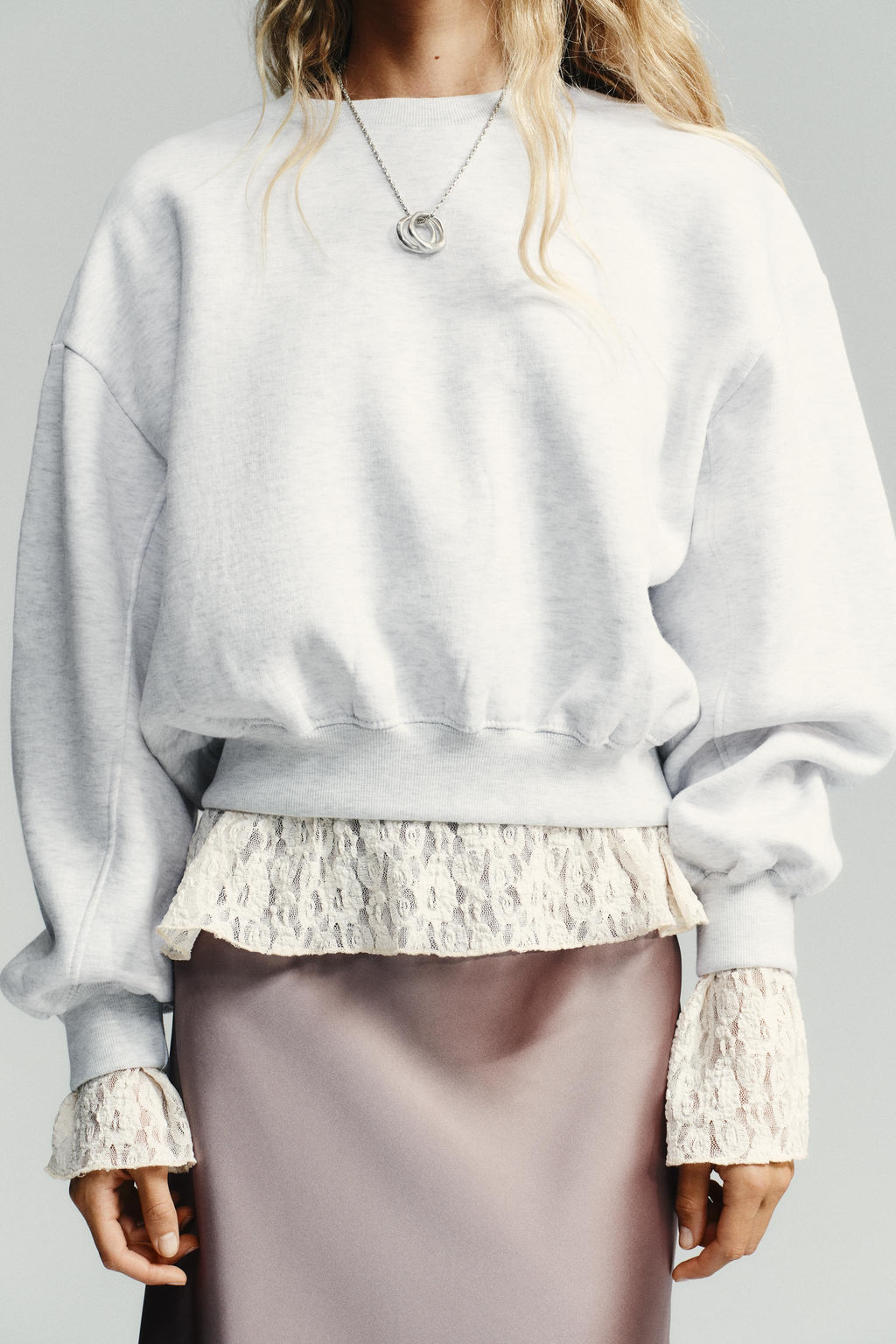BASIC PLUSH SWEATSHIRT - Zara фото 4