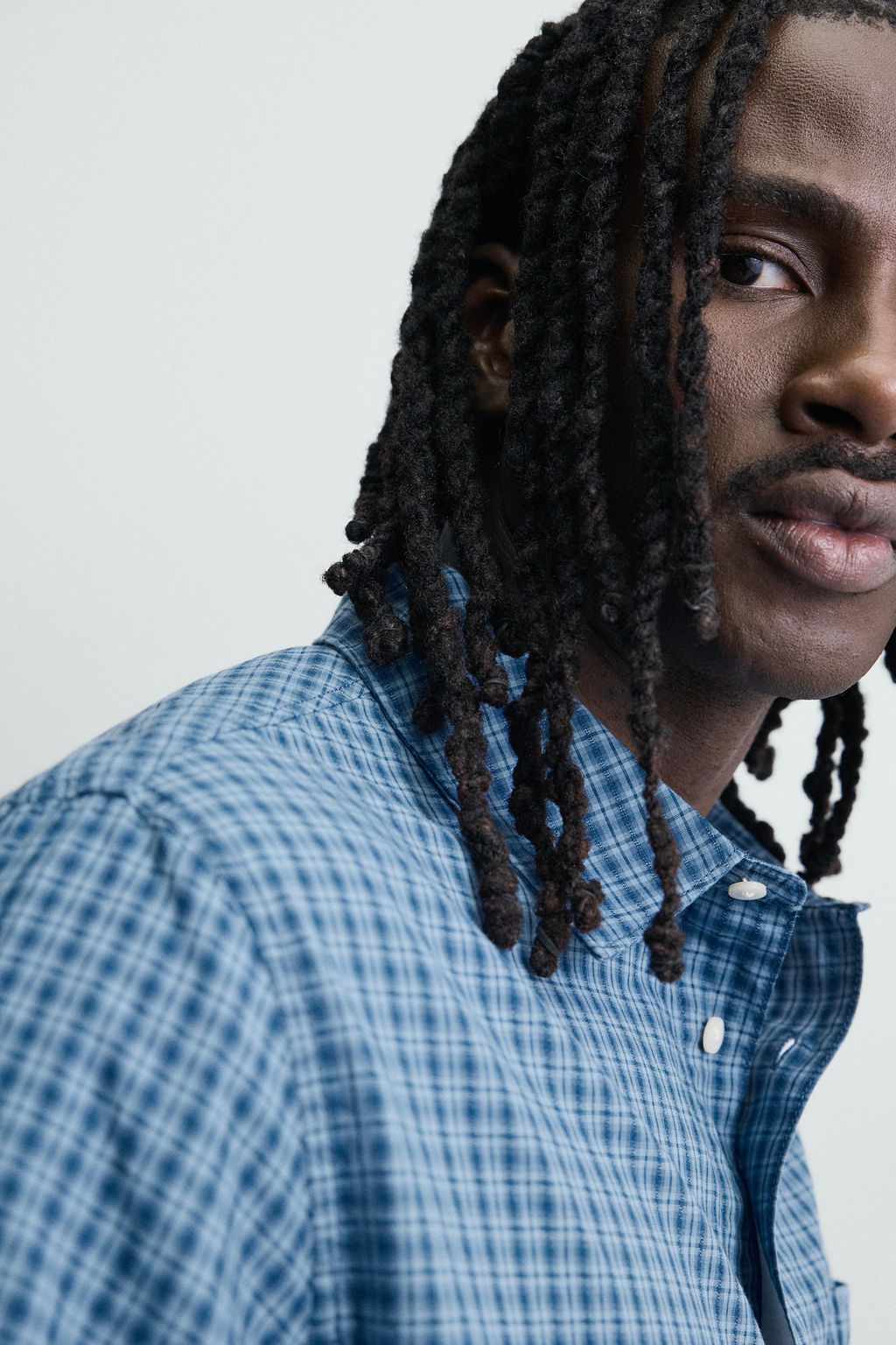 CAMISA BOXY FIT CUADROS / Azul - Zara фото 5