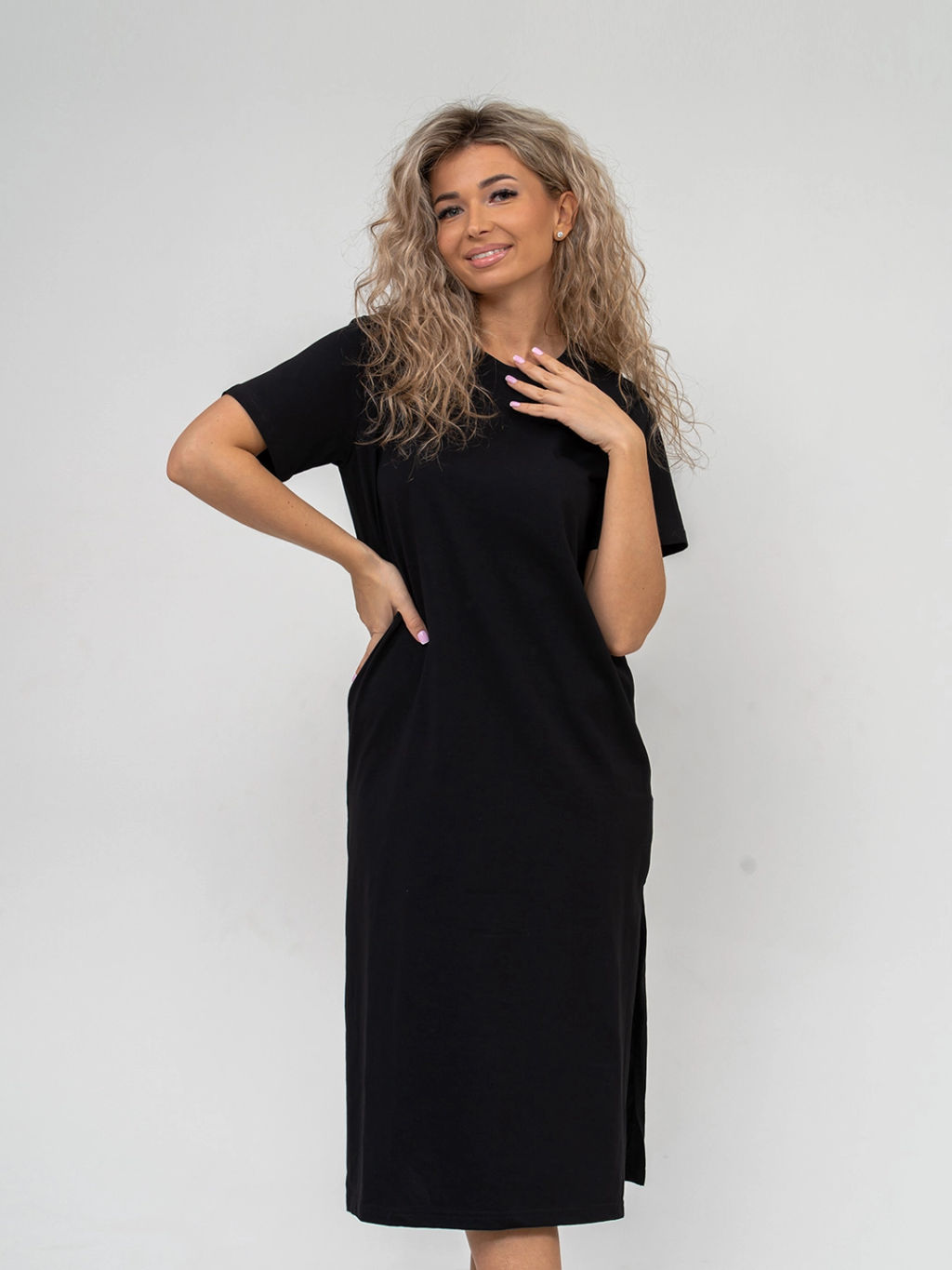 Платье женское, цвет черный