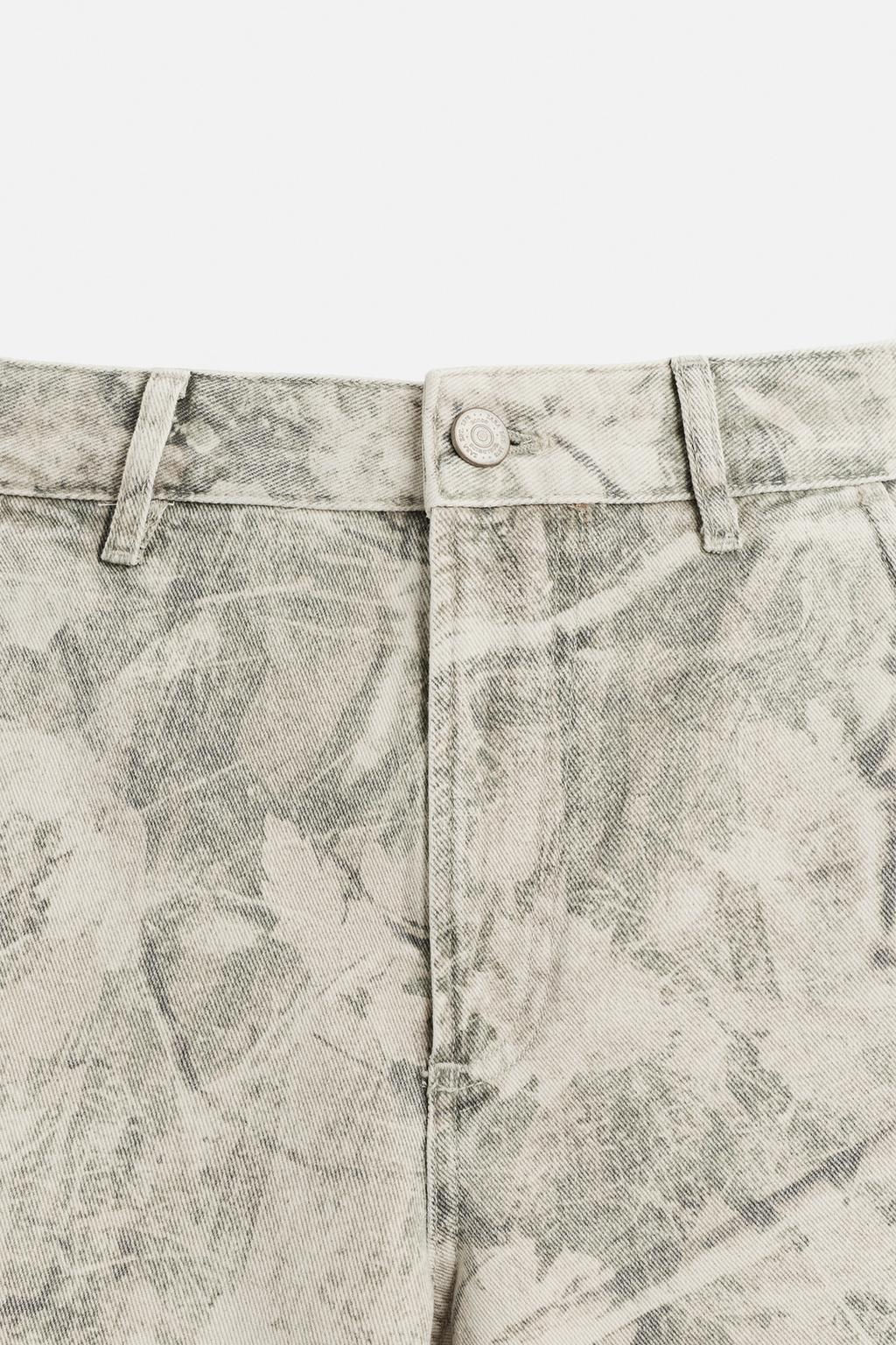ABSTRACT PRINT RELAXED FIT BERMUDA SHORTS - Zara фото 8