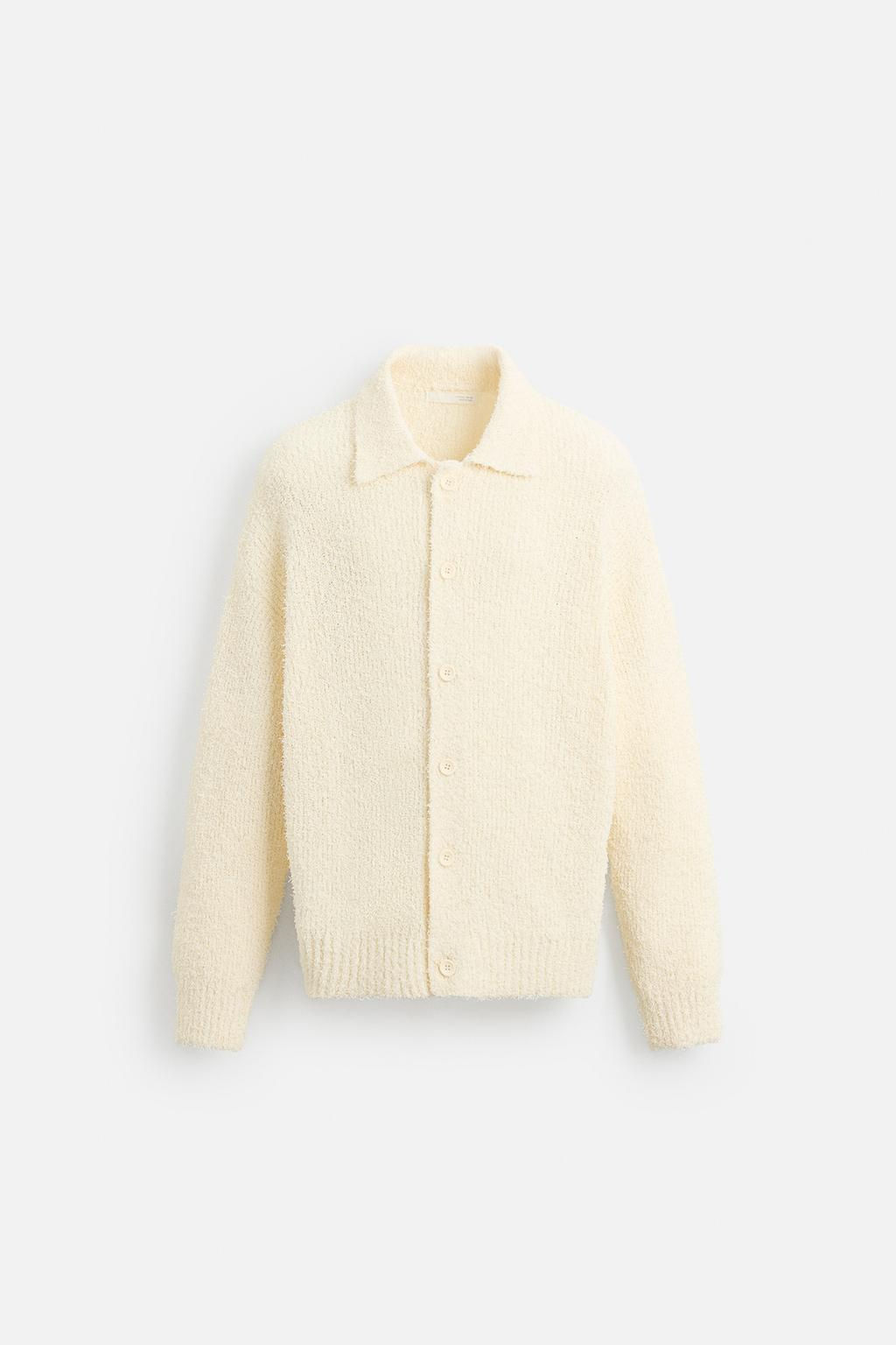 TEXTURED TERRY CARDIGAN - Zara фото 7