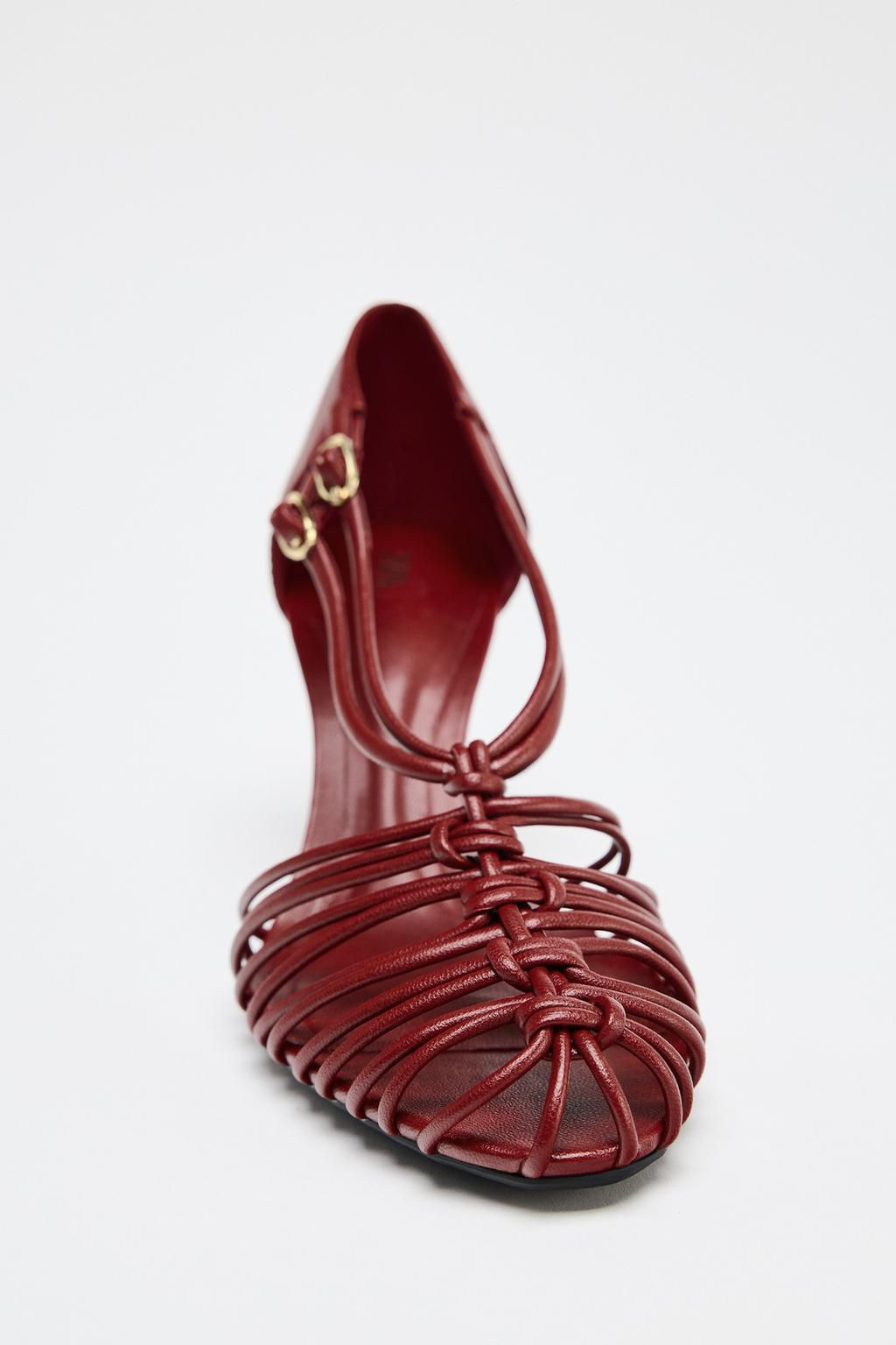 HIGH-HEEL CAGE SANDALS - Zara фото 5