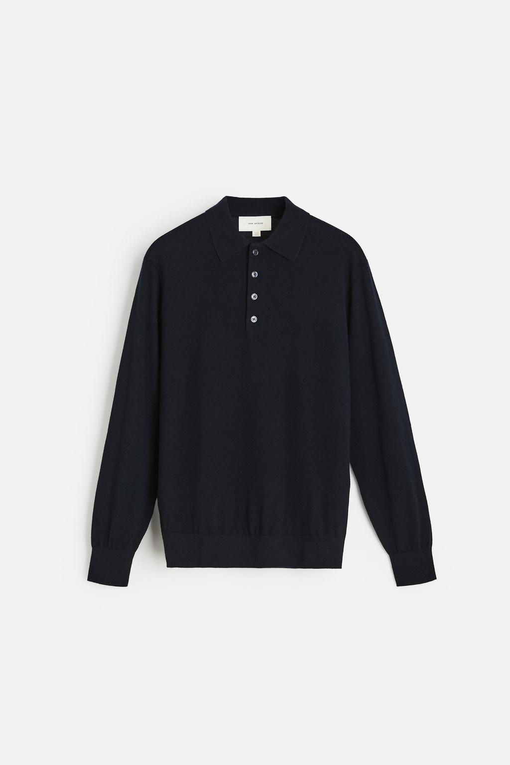 LIGHTWEIGHT WOOL AND CASHMERE KNIT POLO SHIRT - Zara фото 6