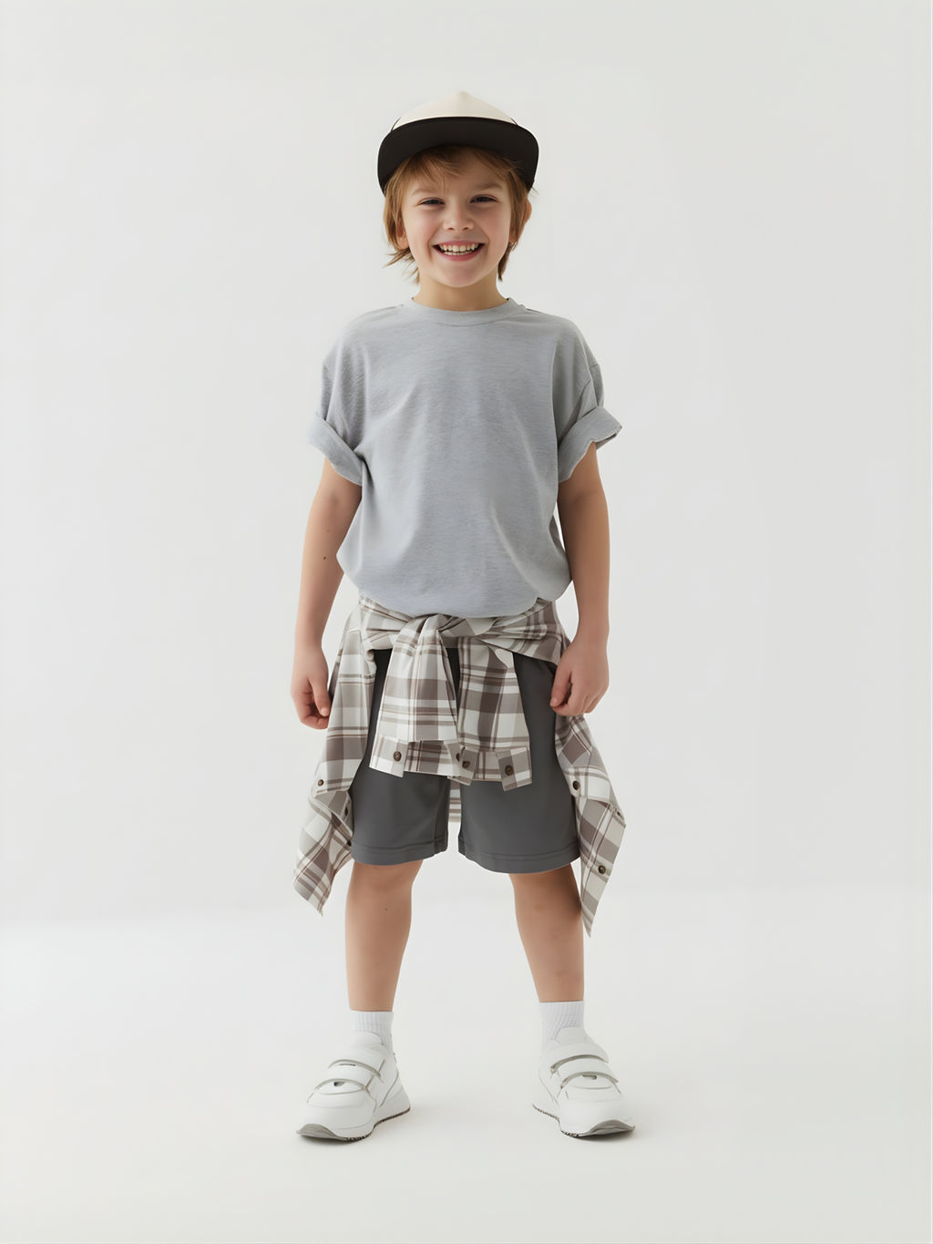 Футболка оверсайз Серый меланж - Bungly фото 2