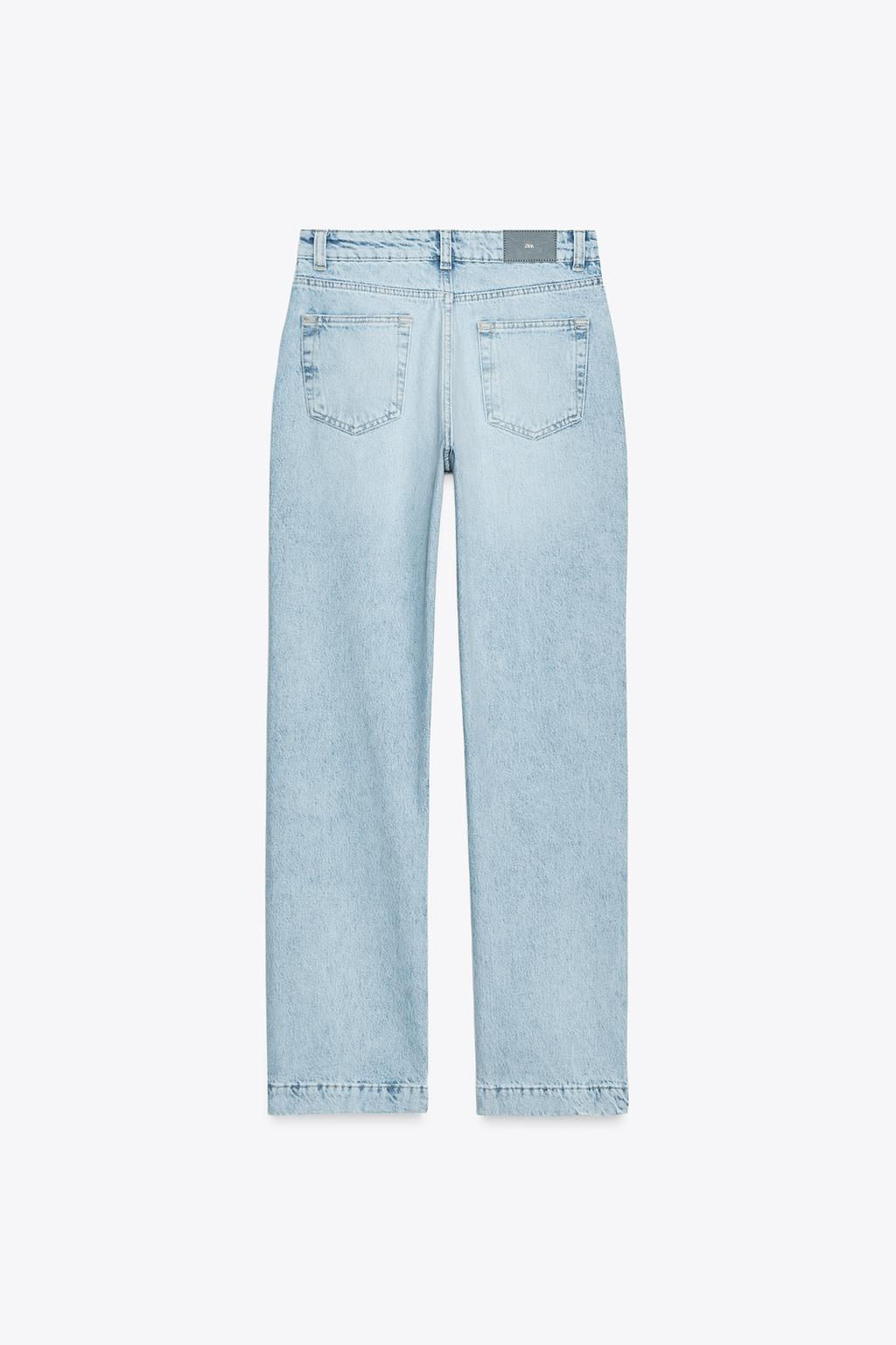 JEANS Z.04 STRAIGHT MID-WAIST FULL LENGTH - Zara фото 8