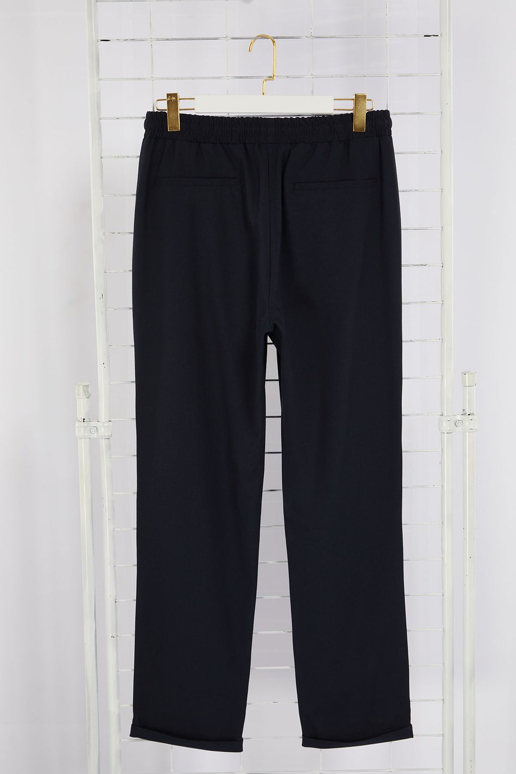 TRENDYOL MAN Siyah More Sustainable Beli Lastikli Slim Fit Duble Paca Kumas Pantolon TMNAW21PL0107 - Trendyolmilla фото 19