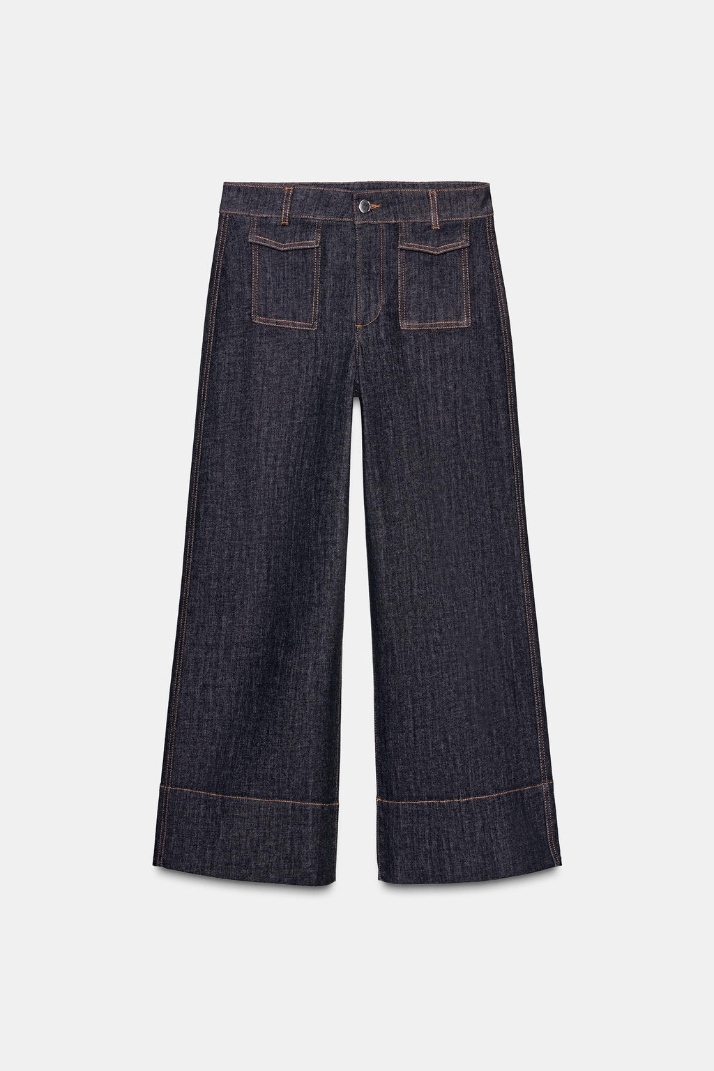Z1975 MID-WAIST CULOTTES WITH FLAP POCKETS - Zara фото 7