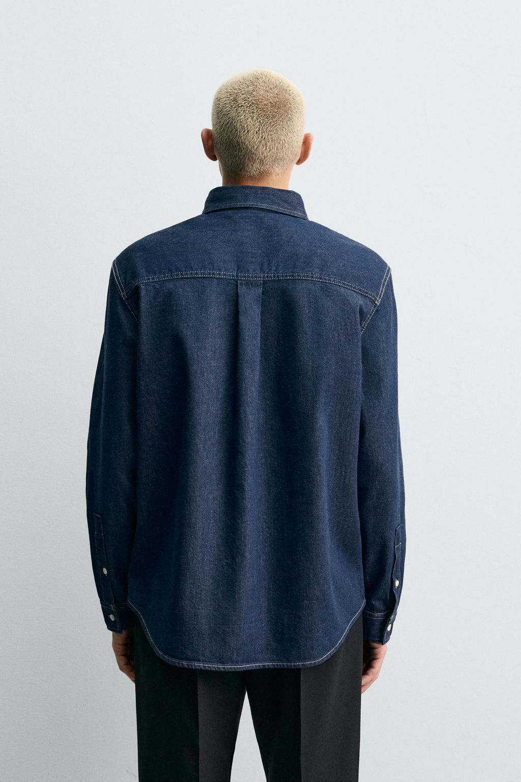 COTTON - CASHMERE DENIM SHIRT - Zara фото 3