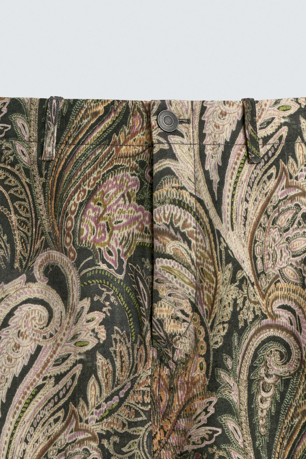 LIMITED EDITION PAISLEY BARREL FIT CARGO TROUSERS - Zara фото 17
