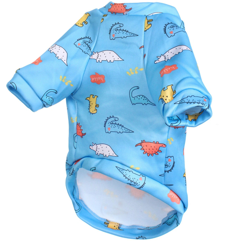 Кофта - толстовка для мелких пород собак "BRO Style", принт динозаврики, р XL